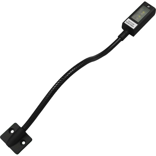 LED Gooseneck Maplight, 1 W, LED, 12" Neck, Black OSI Industrial Sales