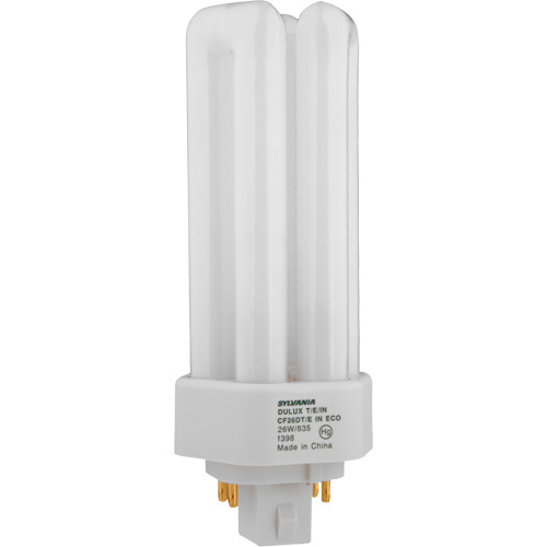 Dulux&reg; D/E/IN Amalgam Triple-Tube Compact Fluorescent Lamp, T (T4), 42 W, 4100 K, G24Q-4 Base, 16000 hrs. OSI Industrial Sales