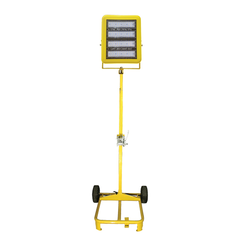Chariot d'&eacute;clairage &agrave; t&ecirc;te unique avec treuil, DEL, 200 W, 30000 lumens, Boîtier en Aluminium OSI Industrial Sales