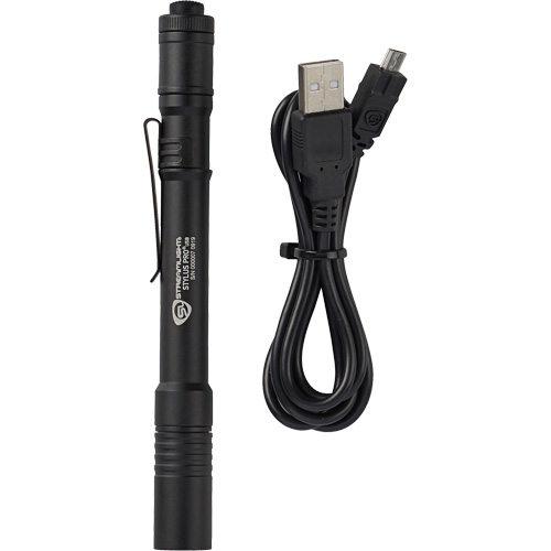 Lampe de poche stylo USB Stylus Pro, DEL, 350 lumens, Corps en Aluminium, piles Rechargeable, Compris OSI Industrial Sales