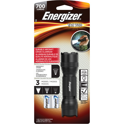 Lampe de poche TAC 700, DEL, 700 lumens, Piles CR123 OSI Industrial Sales