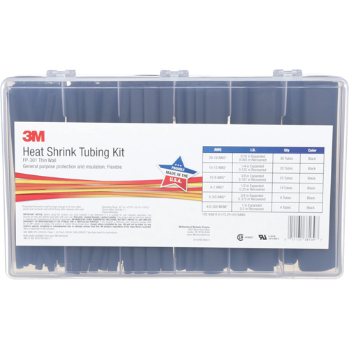 Heat Shrink Tubing, Thin Wall, 6", 1" (2.54cm) - 0.1875" (0.48cm) OSI Industrial Sales