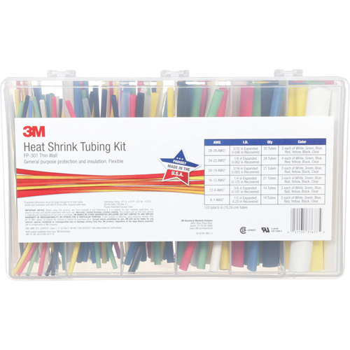 Heat Shrink Tubing, Thin Wall, 6", 0.5" (1.27cm) - 0.0938" (0.24cm) OSI Industrial Sales
