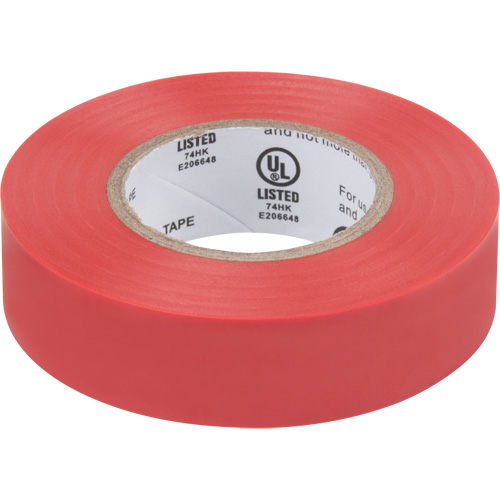 Ruban isolant, 19 mm (3/4") x 18 m (60'), Rouge, 7 mils OSI Industrial Sales