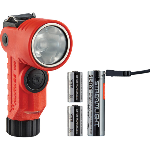 Vantage&reg; 180 X Multi-Fuel Helmet/Right Angle Flashlight, LED, Rechargeable/CR123A Batteries, Nylon Polymer OSI Industrial Sales