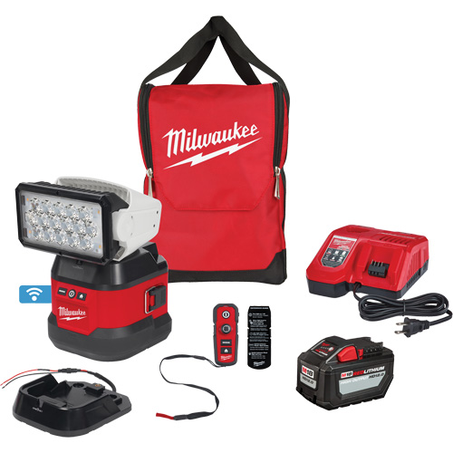 Utility Remote Control Search Light Kit, LED, 4250 Lumens OSI Industrial Sales
