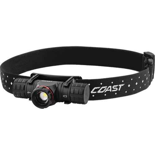 XPH30R Headlamp, LED, 1000 Lumens, 41 Hrs. Run Time, Rechargeable/CR123 Batteries OSI Industrial Sales