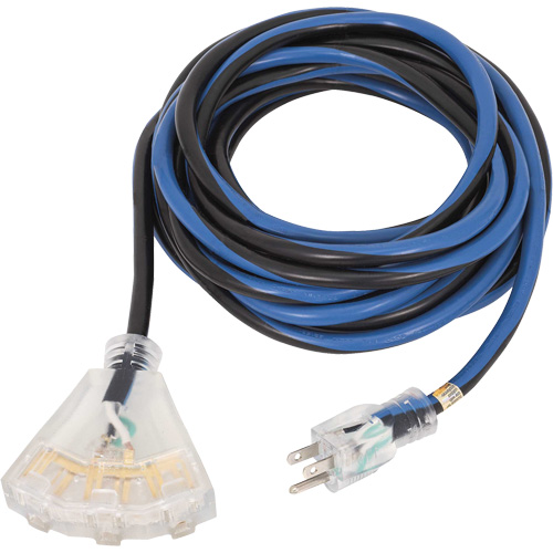 JLEC-1425 Contractor Grade Extension Cord, Indoor/Outdoor, SJTOW, 14 AWG, 15 A, 25' OSI Industrial Sales