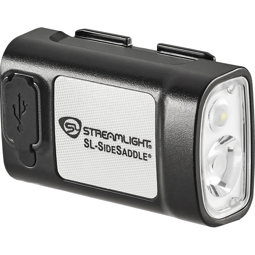 SL-SIDESADDLE&reg; USB Hardhat & Helmet Light, LED, 350/320/400 Lumens, 6.25/7/5 Hrs. Run Time, Rechargeable Batteries OSI Industrial Sales
