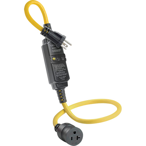 GFCI Cord Set with Automatic Reset, 120 V, 20 A, 3' Cord OSI Industrial Sales