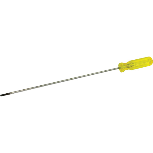 Tournevis &agrave; fente d'&eacute;lectricien, Tige de 3/16", Ronde, 15-1/2" lo, Prise en Plastique OSI Industrial Sales