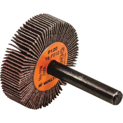 Coolcut Flap Wheel, Aluminum Oxide, 120 Grit, 1-1/2" x 3/8" x 1/4" OSI Industrial Sales