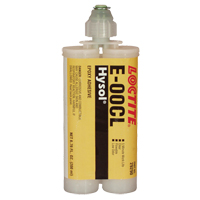 E-00CL Structural Adhesives, 200 ml, Dual Cartridge, Two-Part, Clear OSI Industrial Sales