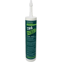 Agent d'&eacute;tanch&eacute;it&eacute; &agrave; base de silicone Dowsil 786, 300 ml, Cartouche, Blanc OSI Industrial Sales