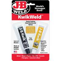 KwikWeld Epoxy, Two-Part, Tube, 2 oz., Grey OSI Industrial Sales