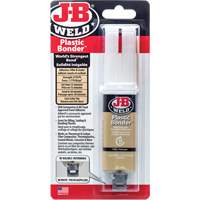 Plastic Bonder Adhesive, 25 ml, Syringe, Two-Part, Tan OSI Industrial Sales