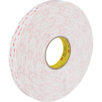 VHB Tape 4950, 33 m (108') L x 25.4 mm (1") W, 45 mils, Acrylic OSI Industrial Sales