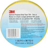 764 General-Purpose Vinyl Tape, 25.4 mm (1") W x 32.9 m (108') L, 5 mils, Yellow OSI Industrial Sales