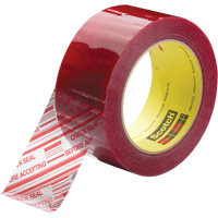 Ruban d'emballage avec message de s&eacute;curit&eacute; Scotch 3779, Adh&eacute;sif Acrylique, 1,8 mils, 48 mm (2") x 914 m (2998') OSI Industrial Sales