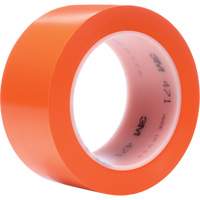 471 Vinyl Tape, 50.8 mm (2") W x 32.9 m (108') L, 5.2 mils, Orange OSI Industrial Sales