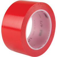 471 Vinyl Tape, 50.8 mm (2") W x 32.9 m (108') L, 5.3 mils, Red OSI Industrial Sales