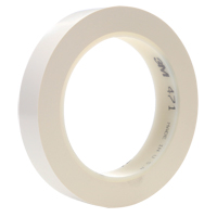 471 Vinyl Tape, 25.4 mm (1") W x 32.9 m (108') L, 5.3 mils, White OSI Industrial Sales