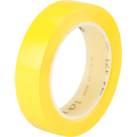 471 Vinyl Tape, 25.4 mm (1") W x 32.9 m (108') L, 5.3 mils, Yellow OSI Industrial Sales