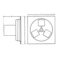 Exhaust Fan 12" 1SP Panel Series OSI Industrial Sales