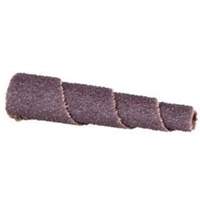 Cartouche de bande abrasive conique ALO, 120 Grain, 3/4" dia., Oxyde d'aluminium, 1-1/2" lo, 3/16" Dimension de l'arbre OSI Industrial Sales