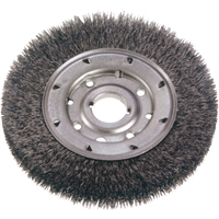 Brosses rotatives &agrave; fils cr&ecirc;p&eacute;s - Face &eacute;troite, 6" dia., Fils 0,014", Arbre 1-1/4" OSI Industrial Sales