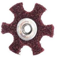 Abrasotex Surface Preparation Star, 4" Dia., Medium Grit, Aluminum Oxide OSI Industrial Sales