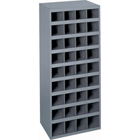 Steel Storage Bin Cabinet, 17-7/8" W x 12" D x 42" H, Grey OSI Industrial Sales