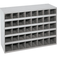 Armoires pour bacs de rangement en acier, 33-3/4" la x 12" p x 23-7/8" h, Gris OSI Industrial Sales