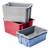 Contenants Stack-N-Nest Polylewton, 15,1" x 30,1" x 24", Bleu OSI Industrial Sales