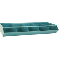 Sectional Bin Units, 100 lbs. Cap., 37" W x 15-1/2" D x 6" H, Blue OSI Industrial Sales