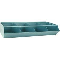 Sectional Bin Units, 100 lbs. Cap., 37" W x 18-3/4" D x 7-1/2" H, Blue OSI Industrial Sales
