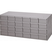 Casiers &agrave; tiroirs industriels, 24 tiroirs, 33-3/4" la x 11-5/8" p x 14-3/8" h, Gris OSI Industrial Sales