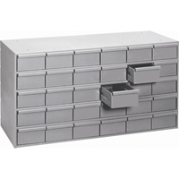 Casiers &agrave; tiroirs industriels, 30 tiroirs, 33-3/4" la x 11-3/4" p x 21-1/8" h, Gris OSI Industrial Sales