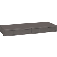 Casiers &agrave; tiroirs industriels, 6 tiroirs, 33-3/4" la x 11-5/8" p x 4" h, Gris OSI Industrial Sales