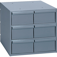 Casiers &agrave; tiroirs industriels, 6 tiroirs, 11-3/4" la x 11-5/8" p x 10-7/8" h, Gris OSI Industrial Sales