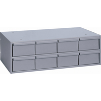 Casiers &agrave; tiroirs industriels, 8 tiroirs, 22-3/4" la x 11-5/8" p x 7-3/8" h, Gris OSI Industrial Sales