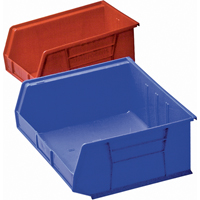 Plastic Bin, 8-1/4" W x 9" H x 18" D, Blue OSI Industrial Sales