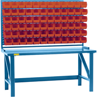 Rayonnage &agrave; persienne avec bacs, 36 bacs, 72" la x 15" p x 40" h OSI Industrial Sales