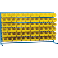 Rayonnage &agrave; persienne avec bacs, 72 bacs, 72" la x 15" p x 40" h OSI Industrial Sales