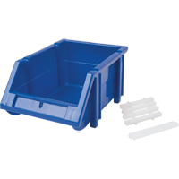Bac empilable & &agrave; suspendre, 4-13/16" la, 3-3/16" h x 7-1/8" p, Bleu OSI Industrial Sales