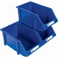 Bac empilable & &agrave; suspendre, 4-13/16" la, 3-3/16" h x 7-1/8" p, Bleu OSI Industrial Sales