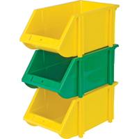 Bac empilable & &agrave; suspendre, 5-7/8" la, 4-11/16" h x 9-13/16" p, Jaune OSI Industrial Sales