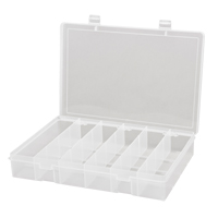 Compact Polypropylene Compartment Cases, 13-1/8" W x 9" D x 2-5/16" H, 6 Compartments OSI Industrial Sales