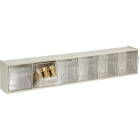 Tip-Out Bins Modular Storage System, 23-5/8" W x 3-5/8" D x 4-1/2" H, 6 Drawers OSI Industrial Sales