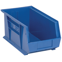 Ultra Stack & Hang Bin, 8-1/4" W x 7" H x 14-3/4" D, Blue OSI Industrial Sales